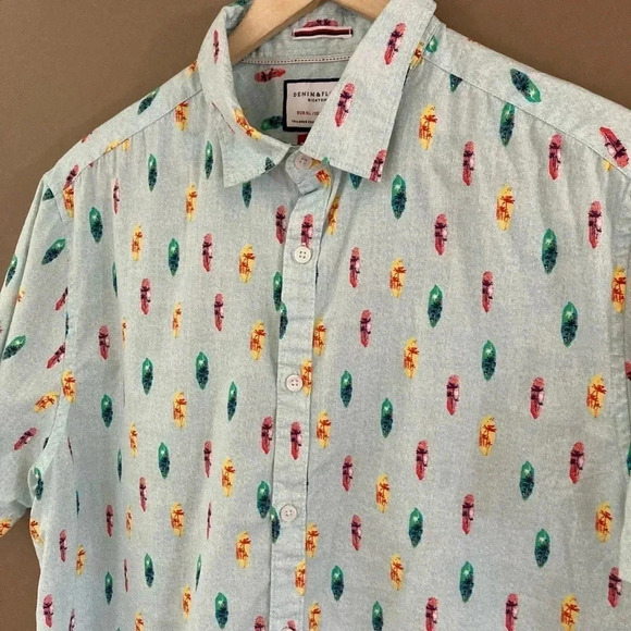 Denim & Flower 🏄‍♀️ 🏄‍♂️ 🏄🏻 surf boards  shirt - Picture 6 of 7